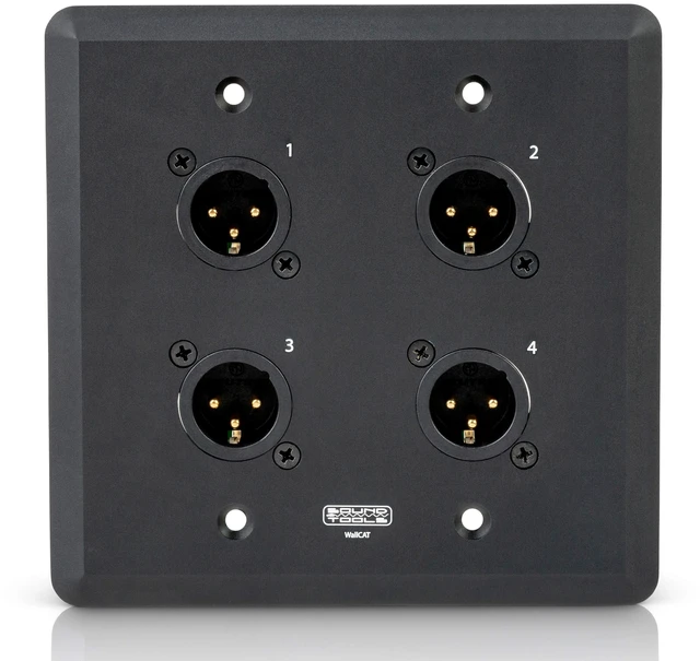 Main image of Wall CAT MX-B (Male, Black) - Audio Over Shielded CAT Cable Capable of sending analog audio, DMX, Clear-Com and AES