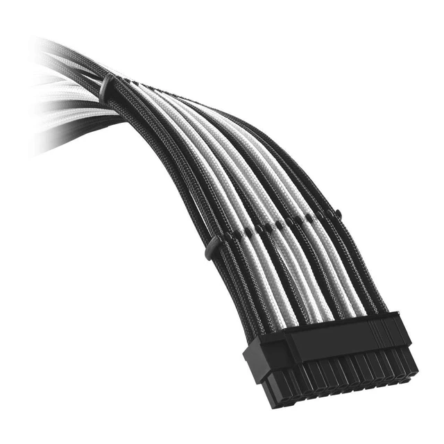 Alt view image 2 of 3 - RT-Series Classic ModFlex Sleeved Cable Kit for ASUS/Seasonic/Phanteks Revolt (Black + White)