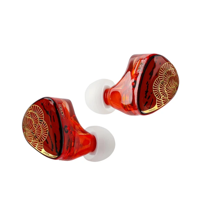 Alt view image 3 of 7 - TANGZU x HBB XuanNv 2 Dynamic Driver in Ear Monitor HiFi Wired IEM Gaming Earbuds with 3D Printed Resin Shell, Detachable 2Pin Single Crystal OFC Cable for Musician Audiophile