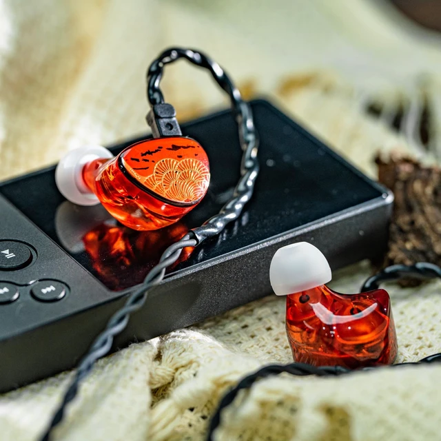 Alt view image 5 of 7 - TANGZU x HBB XuanNv 2 Dynamic Driver in Ear Monitor HiFi Wired IEM Gaming Earbuds with 3D Printed Resin Shell, Detachable 2Pin Single Crystal OFC Cable for Musician Audiophile