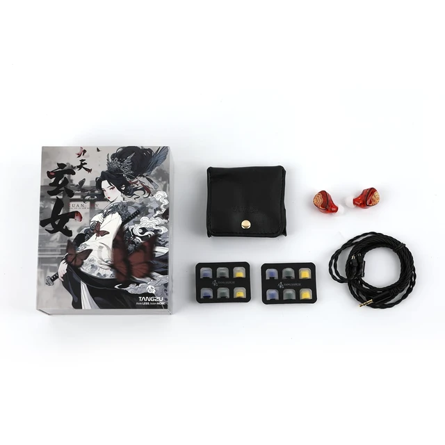 Alt view image 7 of 7 - TANGZU x HBB XuanNv 2 Dynamic Driver in Ear Monitor HiFi Wired IEM Gaming Earbuds with 3D Printed Resin Shell, Detachable 2Pin Single Crystal OFC Cable for Musician Audiophile