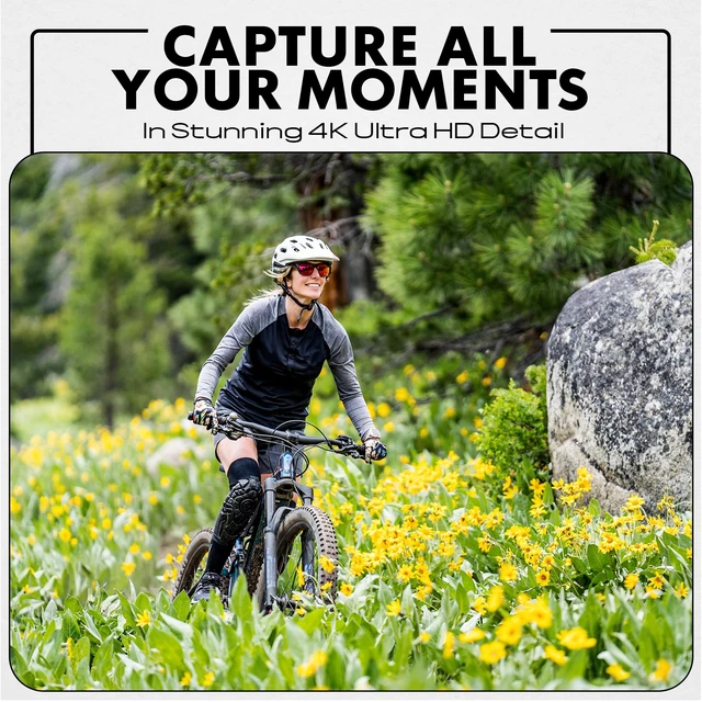 Alt view image 3 of 7 - 2VIEW MND33 64MP 4K AF Digital Camera w/Selfie Screen (White) G-sensor protects important footage while loop recording keeps you ready for every drive