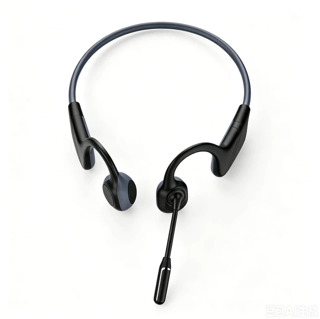 Main image of Open-Ear Headphones with Noise-Canceling Mic, Bone Conduction Headphones AI ENC Noise Cancellation, One-Click Mute, Magnetic Charging, Bluetooth 6.0, Dual Device Connection, for Drivers Learners