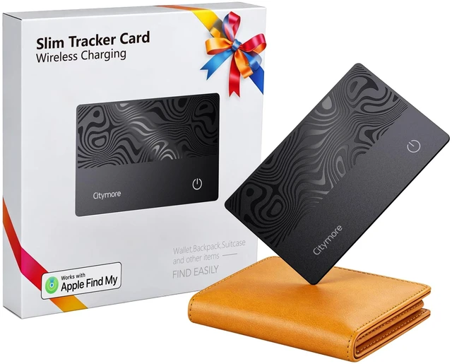 Main image of Ultra-Thin Wallet Tracker Card - Apple MFi Certified Find My Tracker, IP68 Waterproof Slim AirTag Card for Wallet Passport Keys, Qi Wireless Charging, 5-Month Battery(iOS Only)