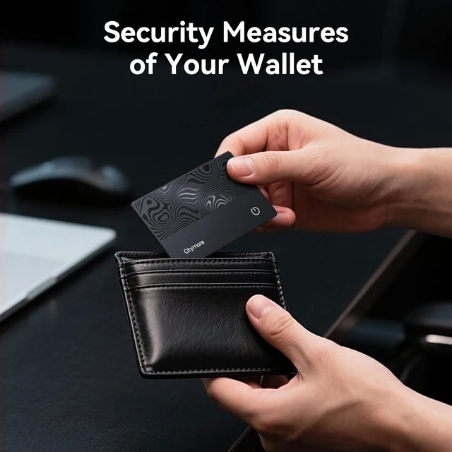 Alt view image 2 of 7 - Ultra-Thin Wallet Tracker Card - Apple MFi Certified Find My Tracker, IP68 Waterproof Slim AirTag Card for Wallet Passport Keys, Qi Wireless Charging, 5-Month Battery(iOS Only)