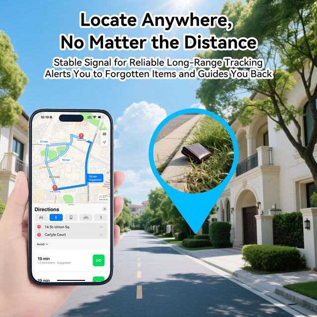 Alt view image 7 of 7 - Ultra-Thin Wallet Tracker Card - Apple MFi Certified Find My Tracker, IP68 Waterproof Slim AirTag Card for Wallet Passport Keys, Qi Wireless Charging, 5-Month Battery(iOS Only)