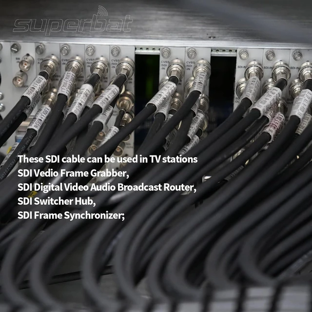 Alt view image 6 of 6 - Belden 1694A Coaxial Cable Black 100ft Low Loss Precision 75 Ohm Video Cable Supports 3G/6G/12G/HD-SDI/4k for HDTV and Professional SDI Applications