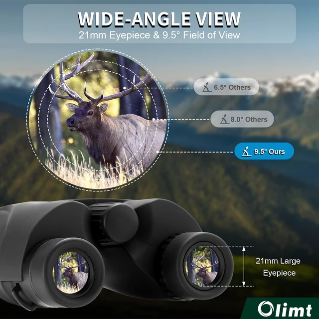 Alt view image 5 of 6 - 6x25 Compact Binoculars, Mini Pocket Small Portable Size 9.5° Wide Angle Field of View 21mm Large Eyepiece ED Glasses Bak-4 Prism Professional HD for Adults Travel Sports Cruise Birding Opera