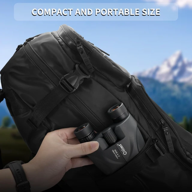 Alt view image 6 of 6 - 6x25 Compact Binoculars, Mini Pocket Small Portable Size 9.5° Wide Angle Field of View 21mm Large Eyepiece ED Glasses Bak-4 Prism Professional HD for Adults Travel Sports Cruise Birding Opera