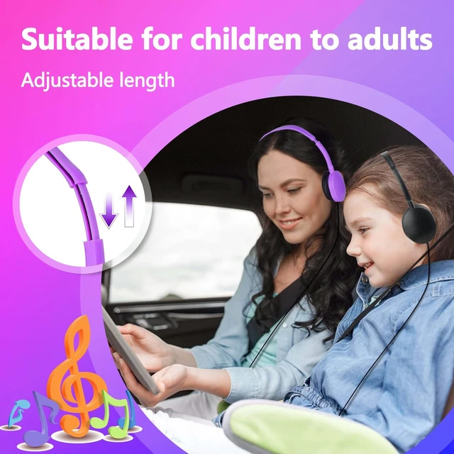 Alt view image 5 of 7 - USB C Headphones Bulk for Classroom Kids School 20 Pack,Wired On-Ear USB Type C Headphones for Students Children Teens Boys Girls Travel iPad Tablet Mixed Colors