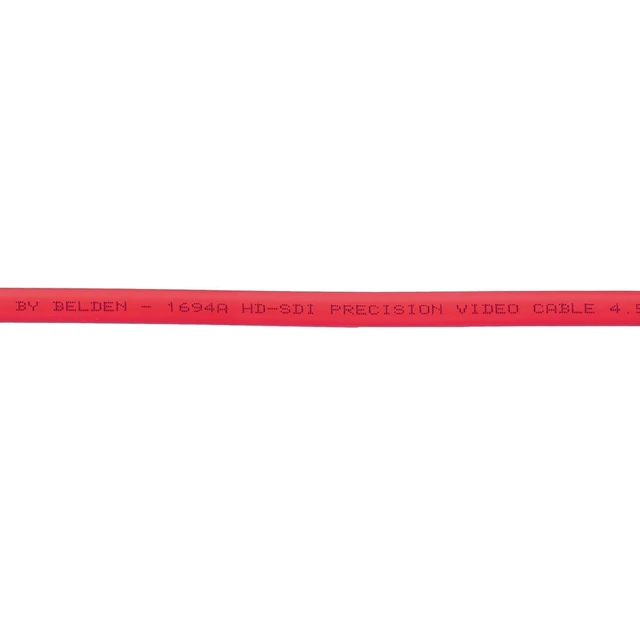 Alt view image 7 of 7 - Belden 1694A 18 AWG 75 Ohm Dual Shield Cable 100ft for Cameras Precision 75 Ohm Coax Cable Red Low Loss Support 3G/6G/12G SDI 4k Video HDTV and Broadcast