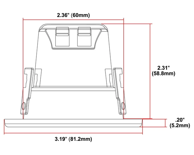 Alt view image 6 of 7 - Sound ECS 3.0 Edgeless Ultra Compact 3-inch In-Ceiling Speakers (Pair) White