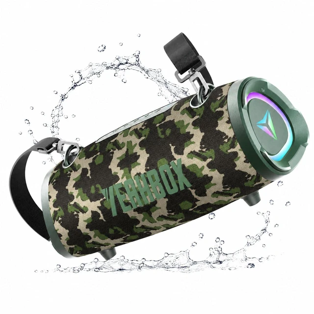 Main image of P100 100W Portable Bluetooth Speaker, Outdoor Speaker, RGB Deep bass stereo sound, Bluetooth 5.3, AUX/TF card, shoulder strap, up to 12H playtime