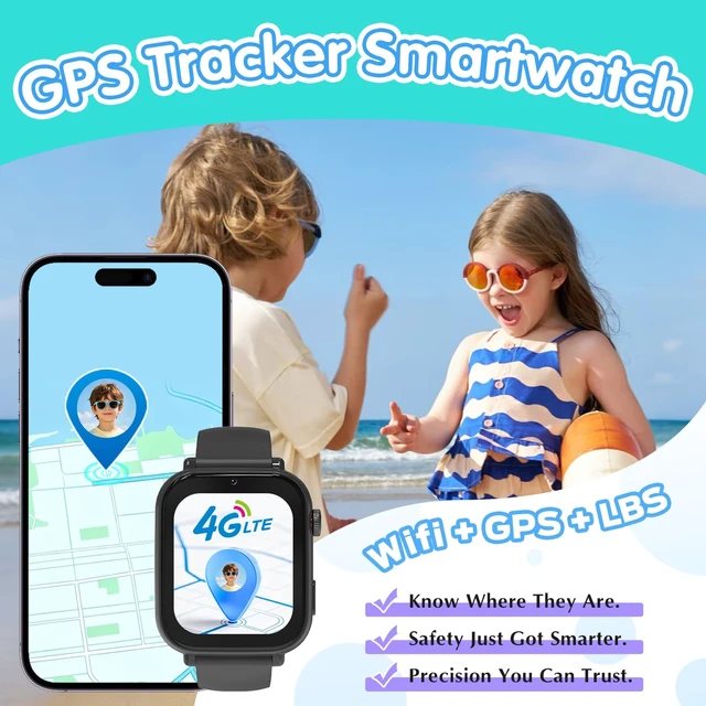 Alt view image 2 of 7 - Kids Smart Watch 4G with GPS Tracker for Boys Girls, Smartwatch for Kids Vioce Video Call SOS for Children 4-12 Bithday Gift