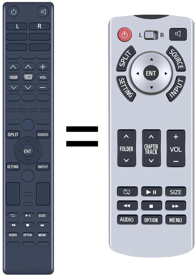 Main image of 86170-50500 Replacement Remote Control fit for 2017-2020 Toyota DVD Sienna Rear Entertainment