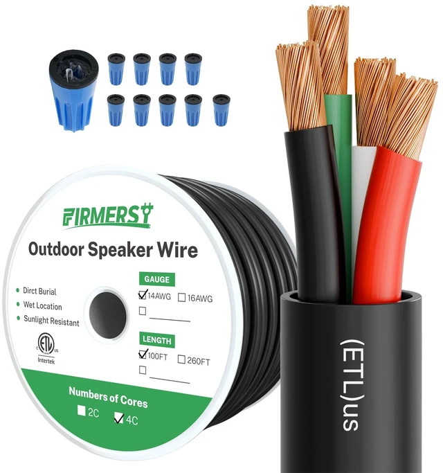 Main image of 14/4 OFC Outdoor Speaker Wire, Direct Burial, 100 FT