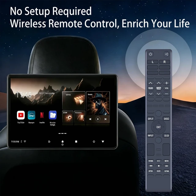 Alt view image 5 of 7 - Replacement Remote Control for Toyota Sienna Rear DVD Entertainment System for 2015-2017 mdoels 8617045030R 8617045030L 86170-45030