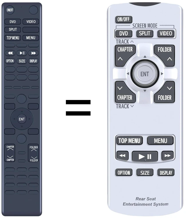 Main image of 86170-45070 Replacement Remote Control for Toyota Sienna Highlander&Sequoia 2011 2012 2013 Rear DVD Entertainment 8617045070 Remote