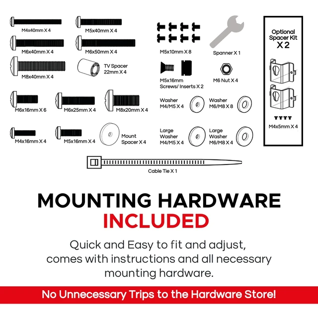 Alt view image 5 of 7 - Arc Soundbar TV Mount Attachment, Under TV, Black Compatible with Sonos Arc Soundbar and Ultra Version, Mounting Bracket for TV Hanging, Hardware Kit Included, UK Design