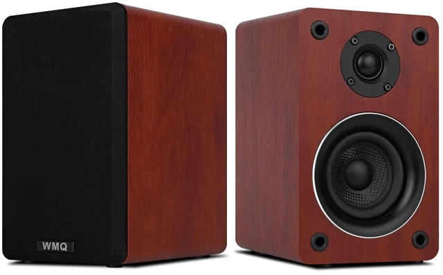 Main image of 40W*2 Passive Bookshelf Speakers for Home Theater Surround Sound, Stereo, and Passive Near Field Monitor, 2-WayRequires a Receiver or Amplifier (Brown, Pair)