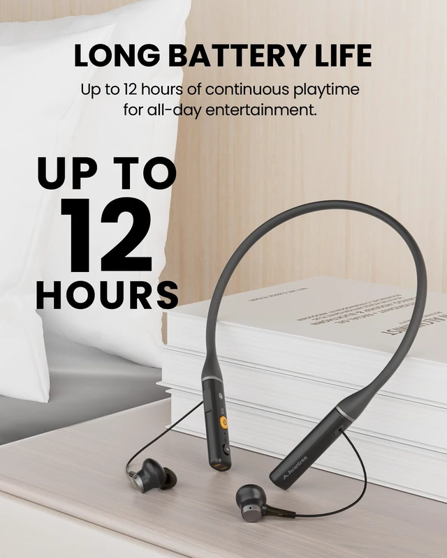 Alt view image 7 of 7 - Loop - Next-Gen Auracast & Bluetooth Neckband Earbuds Low Latency Audio, 3 EQ Modes with Voice Clear, Comfortable All-Day Wear for TV, PC, Phone & Auracast Public Venues
