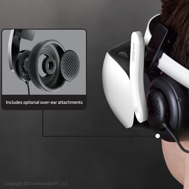 Alt view image 2 of 7 - Mantis Attachable VR Headphones: Compatible with PlayStation VR2, Adjustable Design, Connects Directly to PSVR, Hi-Fi Sound, Sleek Design/PS4/PS5