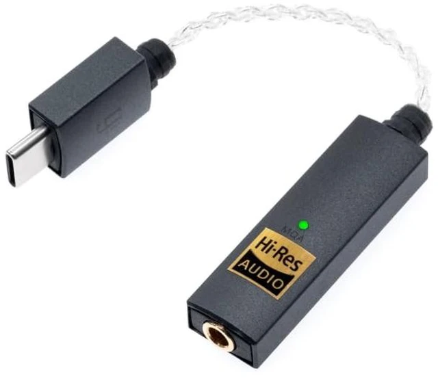 Main image of GO Link - Portable DAC & Headphone Ampler-USB - C to 3.5mm Adapter Improve Sound from any Device - Gold-plated 3.5mm Headphone Socket Supports Hi-Resolution 32-bit/384kHz/DSD256/MQA