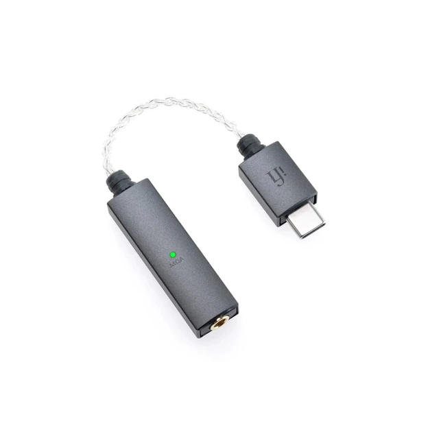 Alt view image 2 of 3 - GO Link - Portable DAC & Headphone Ampler-USB - C to 3.5mm Adapter Improve Sound from any Device - Gold-plated 3.5mm Headphone Socket Supports Hi-Resolution 32-bit/384kHz/DSD256/MQA