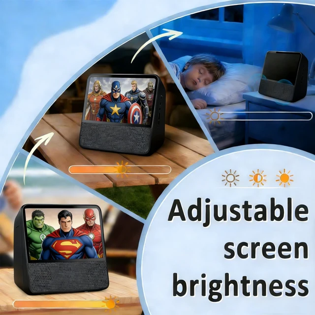 Alt view image 5 of 7 - 9.8'' Portable DVD Player with Screen, 4000mAH Battery DVD Player TV Kids Sync to TV, 3 Level Brightness Adjustable USB/AUX-IN/AV/Bluetooth, Portable DVD Player with Dual Speakers & Remote Control