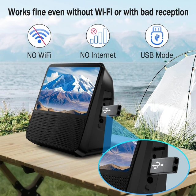 Alt view image 6 of 7 - 9.8'' Portable DVD Player with Screen, 4000mAH Battery DVD Player TV Kids Sync to TV, 3 Level Brightness Adjustable USB/AUX-IN/AV/Bluetooth, Portable DVD Player with Dual Speakers & Remote Control