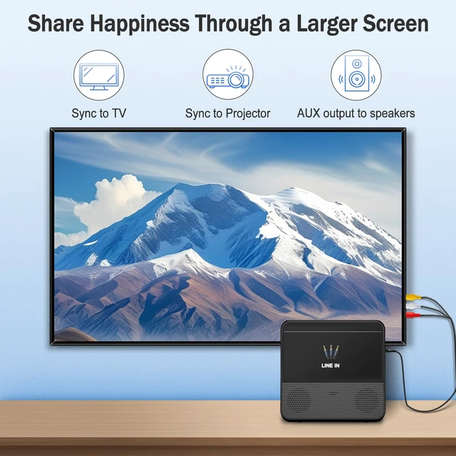 Alt view image 7 of 7 - 9.8'' Portable DVD Player with Screen, 4000mAH Battery DVD Player TV Kids Sync to TV, 3 Level Brightness Adjustable USB/AUX-IN/AV/Bluetooth, Portable DVD Player with Dual Speakers & Remote Control