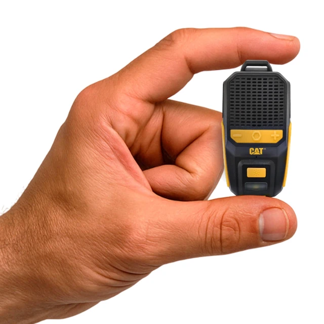 Alt view image 2 of 7 - Wearable Bluetooth Speaker Clip-On Speaker with Built-in Mic for Jobsite, Construction, Outdoor Water-Resistant Hands-Free Calls & Music
