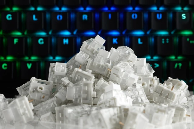 Alt view image 6 of 6 - Kailh Box White Mechanical Keyboard Switches: Clicky 120-Pack for Enhanced Gaming Experience - Perfect for High-Speed Typing