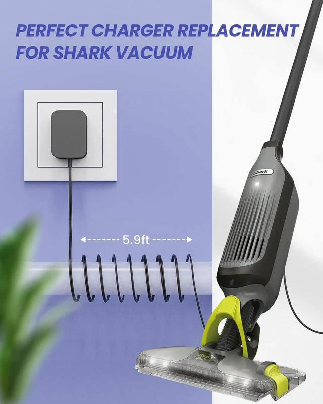 Alt view image 3 of 7 - Magnetic Charger for Shark VACMOP VM252 VM252C QM250, 13.3V | magnetic charger for VM252, VM252C, QM250, QM252, VM251 and VM250; NOT for VM200 round-port models