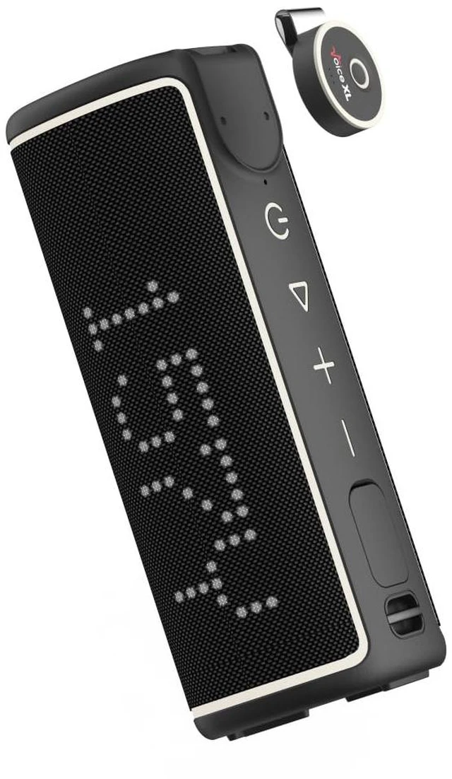Main image of GOLFBUDDY Voice XL Magnetic GPS Speaker - Distances Visible, Rich Sound with 20W Woofer & 10W Tweeter, Clip-on Remote Controller, Attachable to Cart, 10 Hours Battery Life, IPX6 Waterproof