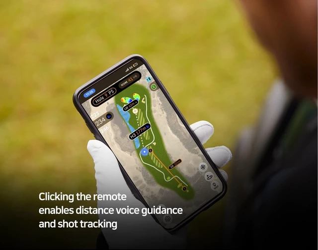 Alt view image 4 of 6 - GOLFBUDDY Voice XL Magnetic GPS Speaker - Distances Visible, Rich Sound with 20W Woofer & 10W Tweeter, Clip-on Remote Controller, Attachable to Cart, 10 Hours Battery Life, IPX6 Waterproof