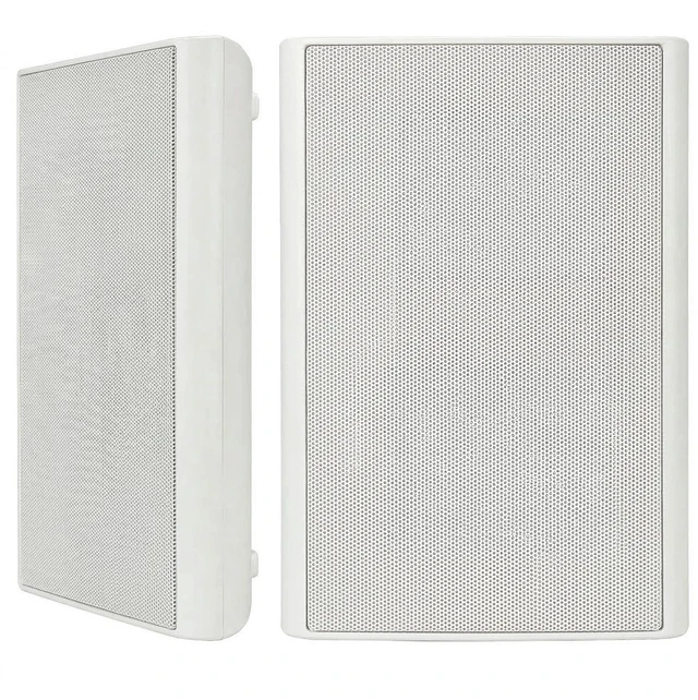 Main image of 5.25" 240W Ultra-Slim Home Theater Wall Speakers (A Pair, White) - Wall-Mountable Design with Crisp Clear Sound and Durable Construction for Immersive Home Entertainment