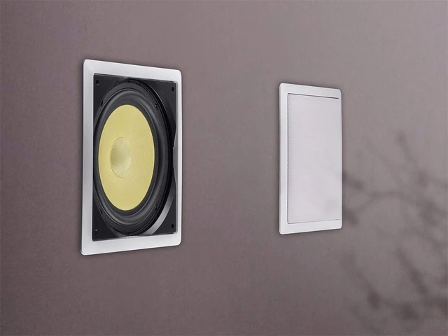 Alt view image 6 of 6 - Fiber In-Wall Speaker - 10 Inch, 300W Subwoofer, Easy Installation And Paintable Grill - Caliber Series