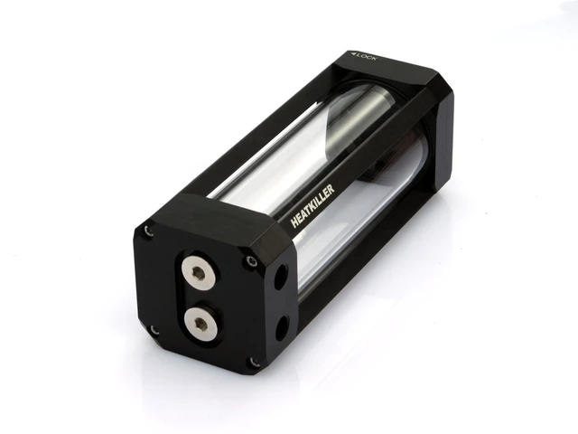 Alt view image 2 of 3 - HEATKILLER® Tube 150 (30201) | Borosilicate Glass Tube, Tool-Less Bayonet Catch Lid, Anti-Cyclone Inlay, Made in Germany