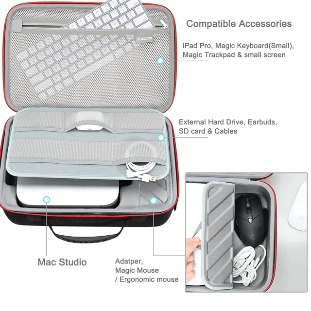 Alt view image 3 of 7 - Carrying Case for Apple Mac Studio Desktop Computer M5/M4/M3/M2/M1 (Max/Ultra)