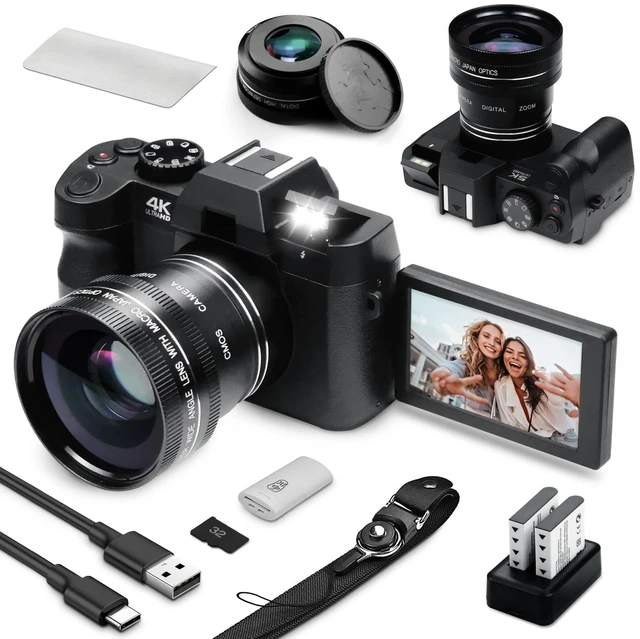 Main image of Digital Camera for Photography, Camara Fotografica Video Auto Focus 48 MP with WiFi Auto-Focus Vlog Camera for YouTube with Flip Screen 16X Zoom with 32GB Micro SD Card Card Reader