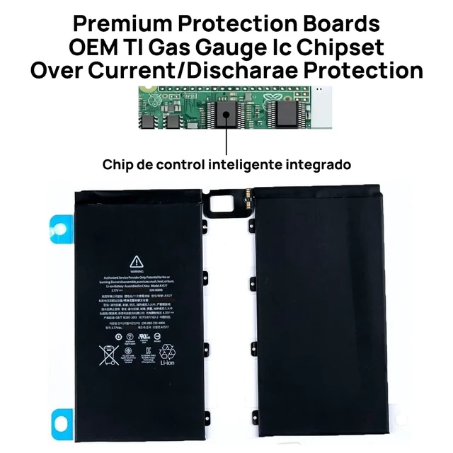 Alt view image 5 of 6 - A1577 Battery 020-00016 Compatible with iPad Pro 12.9 2015 1st Generation A1584 iPad Pro A1652 with Tools 3.77V 10307mAh