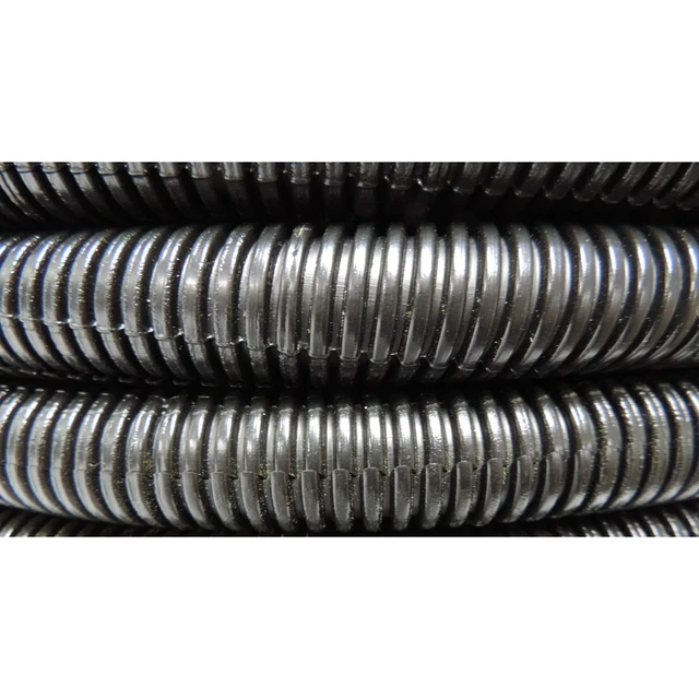 Alt view image 3 of 3 - (1 1/2" Dia. x 100 ft, Black) ® Flexible Polyethylene Corrugated (PE) Split Tubing (Wire Loom)