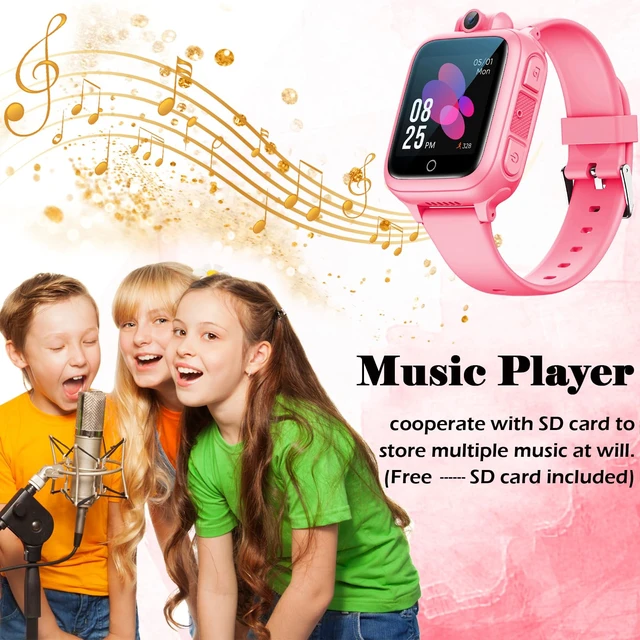 Alt view image 2 of 6 - Kids Smart Watch with 14 Learning Game Music Camera Recorder Timer | Alarm clock, calculator, stopwatch, touchscreen, 12 languages. Kid-safe material, Christmas gift for ages 3-16