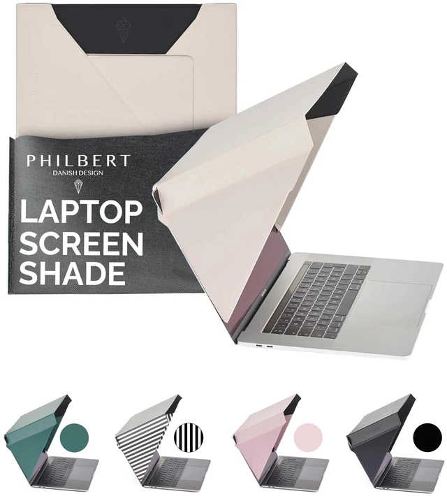 Main image of 4-in-1 Laptop Screen Shade Original Slim Hood Sun, Privacy, Heat & Contrast Protection, Lightweight & Travel-Friendly, Fits 1516 MacBook & PC, Patented, Starlight