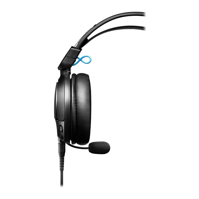Alt view image 6 of 7 - ATH-GL3BK Closed-Back Gaming Headset, Black