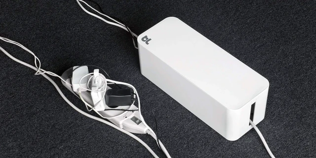 Alt view image 2 of 3 - CableBox Cable and Cord Management System - (White) - Pack of 2