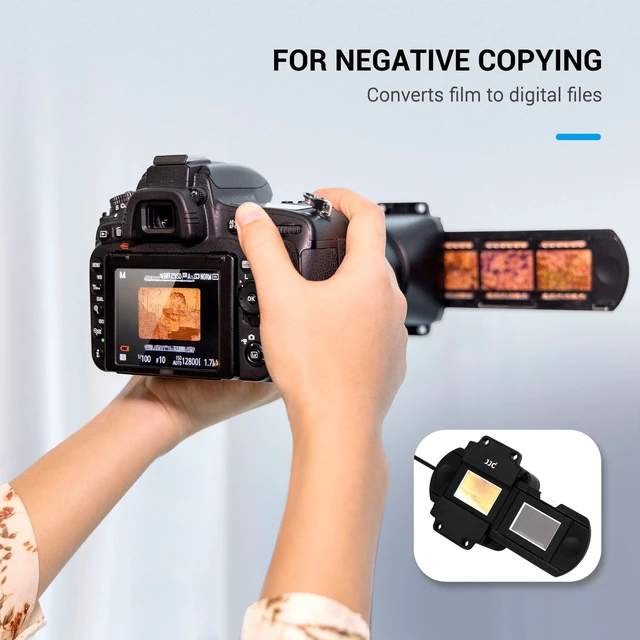Alt view image 2 of 7 - 35mm Photo Slide and Negative Film Digitizing Adapter Set Ket 135 Slide and Negatives Film Digitizer Converter Copying Scanning with 1-Levels Brightness LED Backlight and Holder