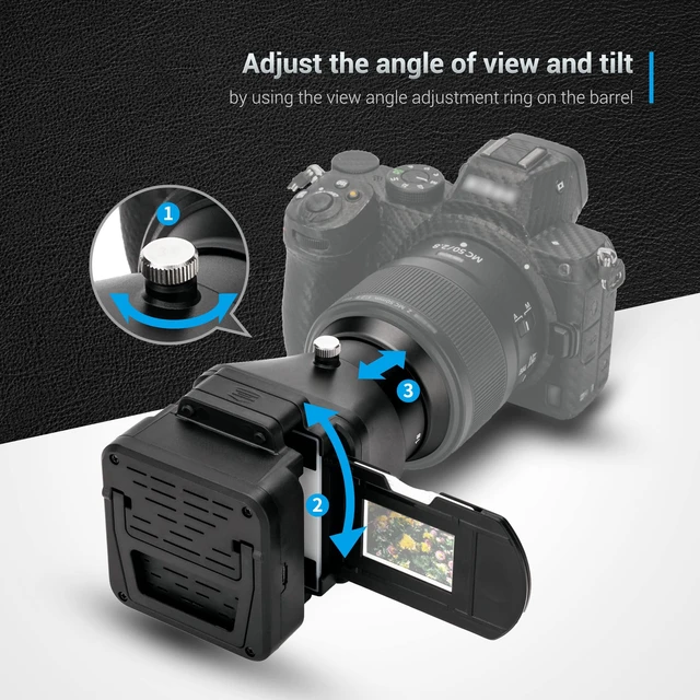 Alt view image 6 of 7 - 35mm Photo Slide and Negative Film Digitizing Adapter Set Ket 135 Slide and Negatives Film Digitizer Converter Copying Scanning with 1-Levels Brightness LED Backlight and Holder