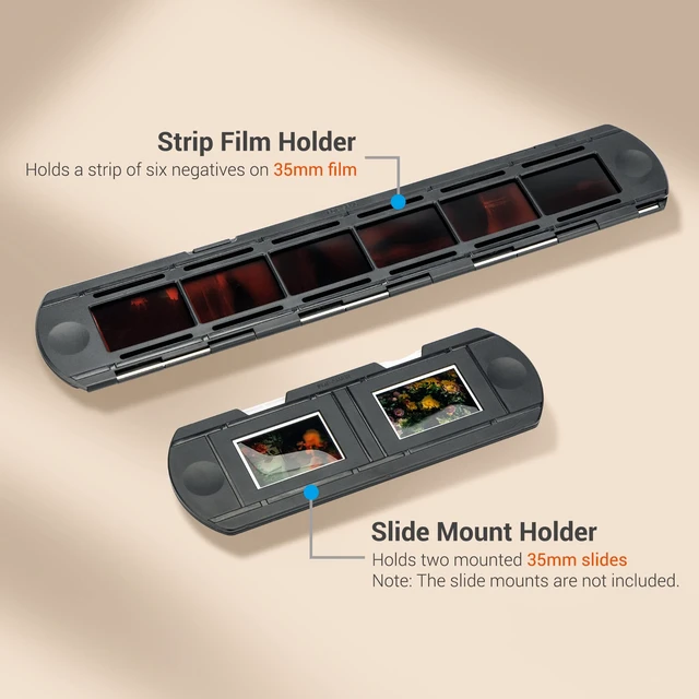 Alt view image 5 of 7 - 35mm Photo Slide and Negative Film Digitizing Adapter Set Ket 135 Slide and Negatives Film Digitizer Converter Copying Scanning with 1-Levels Brightness LED Backlight and Holder